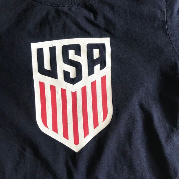 Nike USA Crest Tee Athletic Cut Youth XL Navy Blue / Red / White SS Soccer EUC! - Picture 4 of 9